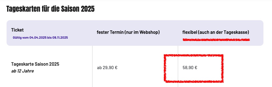 Movie Park Tagesticket mit 50% Rabatt = Gutschein für 29€
