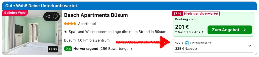 Nordsee Kurztrip: 3 Tage Büsum im strandnahen Apartment ab 90€ p.P.