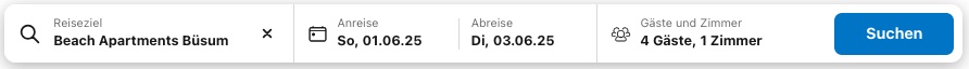 Nordsee Kurztrip: 3 Tage Büsum im strandnahen Apartment ab 90€ p.P.