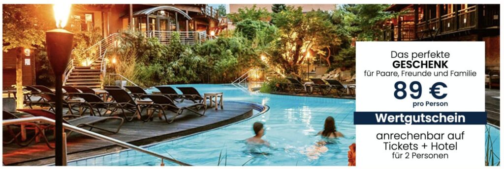 Wellness Auszeit in der Bali Therme: Hotel und Tagesticket ab 69€ p.P. (DZ), als Gutschein ab 79€ p.P. (DZ)