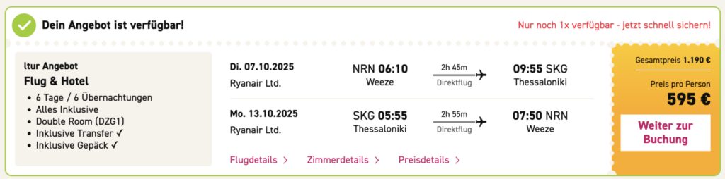 Chalkidiki All Inclusive: 6 Tage im 3* Hotel inkl. Flug und Transfer ab 499€ p.P. (DZ)