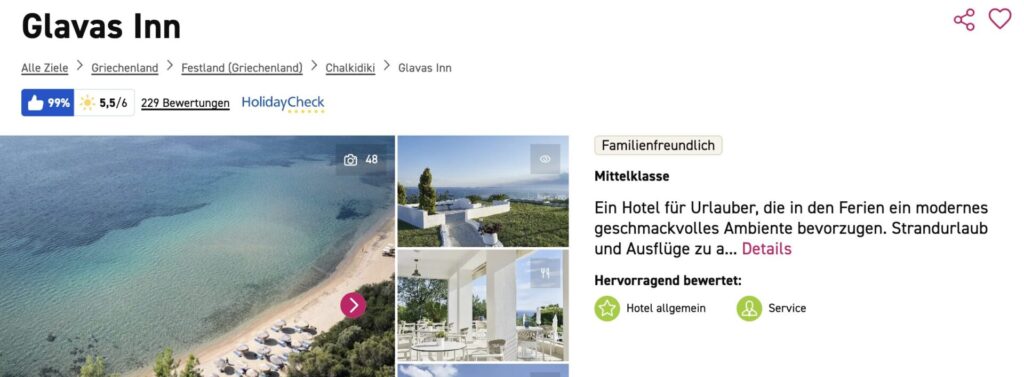 Chalkidiki All Inclusive: 6 Tage im 3* Hotel inkl. Flug und Transfer ab 499€ p.P. (DZ)