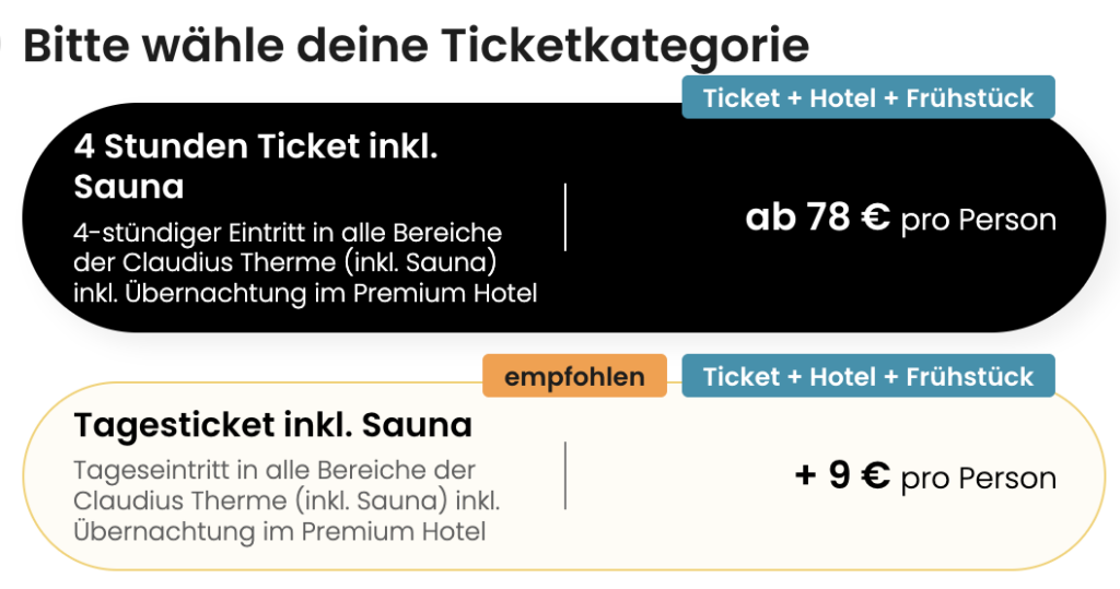 Claudius Therme: Übernachtung im top Hotel mit Frühstück & Eintritt ab 69€ p.P.
