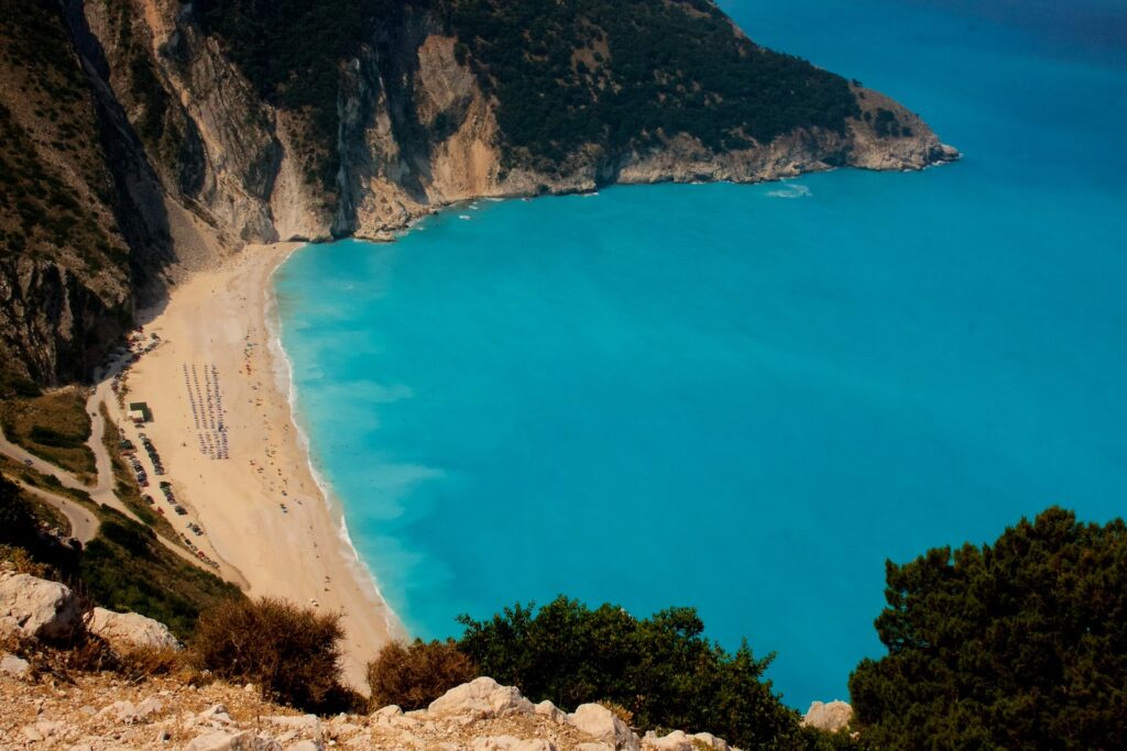 Griechenland, Kefalonia, Strand Myrtos Beach