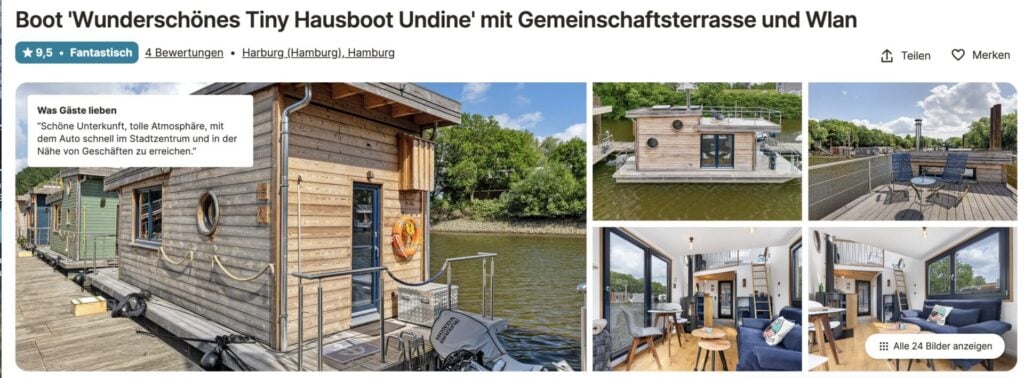Hausboot in Hamburg