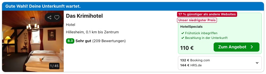 Krimihotel mit Escape Room: Übernachtung in der Eifel inkl. Frühstück & Tickets ab 91€ p.P. (DZ)