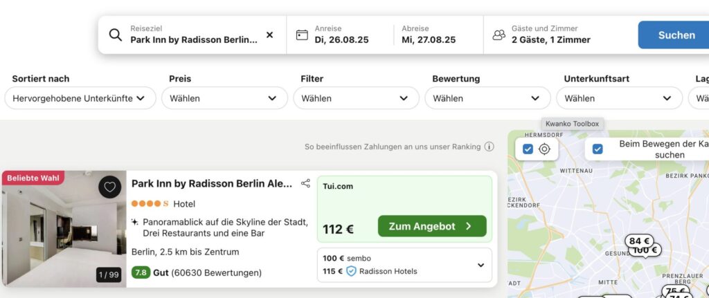 Kurzurlaub in Berlin: Hotel + High Swing auf Hoteldach am Alexanderplatz in 120m Höhe ab 82€ p.P. (DZ)
