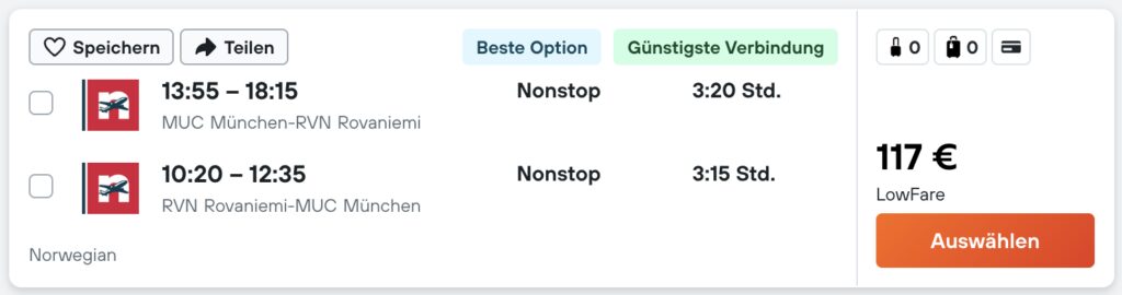 Lappland Kurztrip: Hin & Rückflug nach Rovaniemi ab 92€, nach Kittilä ab 96€