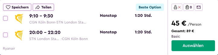 London Reise: 2 Tage inkl. Hin & Rückflug und Apartment ab 84€ p.P. (bei 4 Leuten)