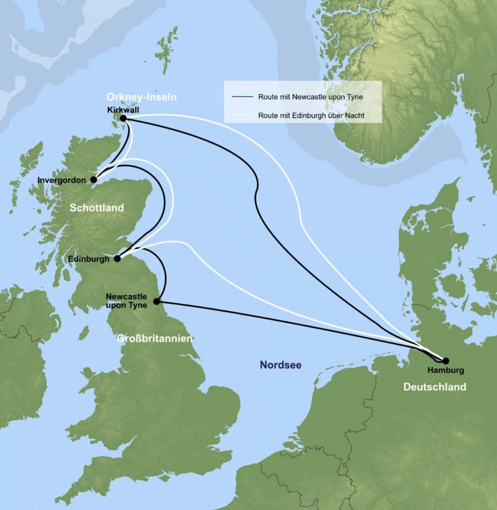 Schottland Reise: 8 Tage Kreuzfahrt ab Hamburg inkl. Vollpension ab 749€ p.P.