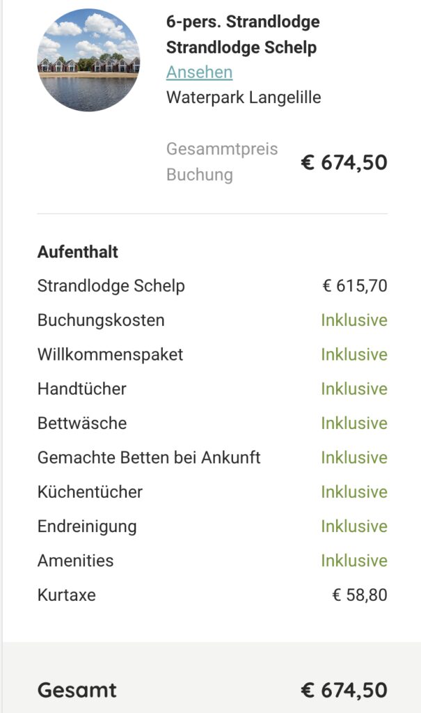 Strandhotel in Holland: 5 Tage im Ferienhaus ab 98€ p.P. bei Vollbelegung
