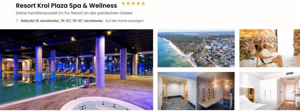 Wellness an der polnischen Ostsee: strandnahes 5* Hotel mit Halbpension ab 39,50€ p.P. (DZ)