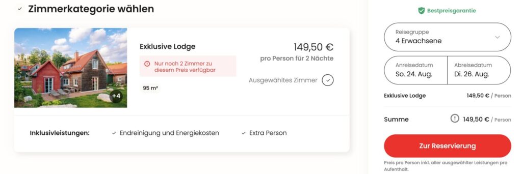 Wellness in Norddeutschland: 3 Tage in einer 4* Lodge im Harz mit privater Sauna ab 106€ p.P.
