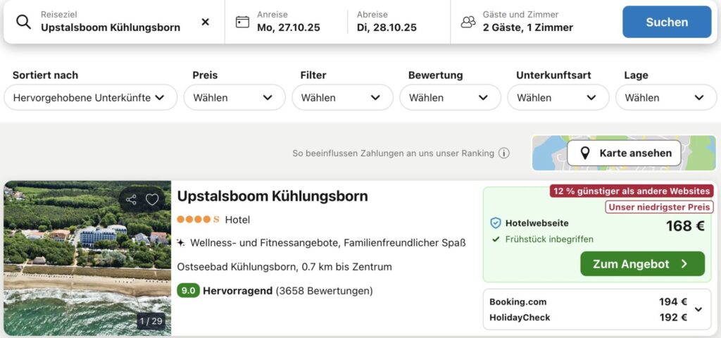 Auszeit in Mecklenburg: 3 Tage an der Ostsee mit Frühstück & Wellness ab 169€ p.P.