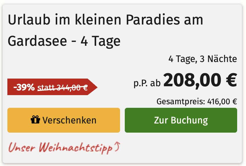 Gardasee All Inclusive: 4 Tage im 4* Hotel ab 220€ p.P. (DZ)