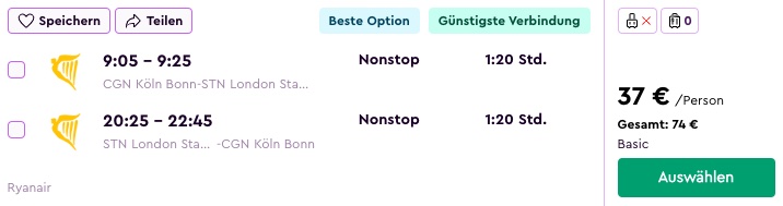 London Reise: 2 Tage inkl. Hin & Rückflug und Apartment ab 85€ p.P. (bei 4 Leuten)