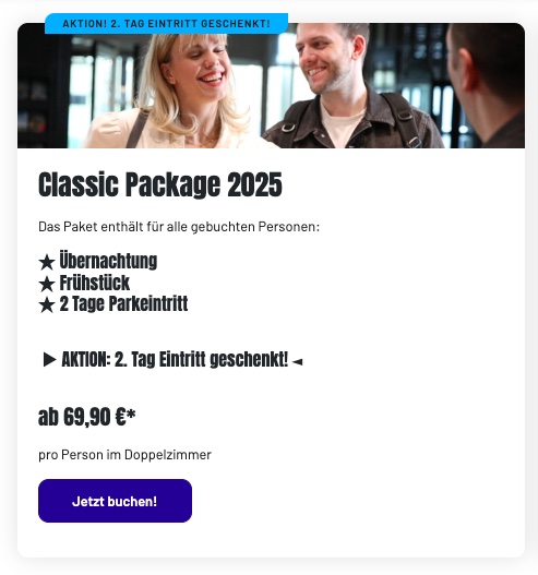 Movie Park Bottrop: Hotel, Frühstück, Eintritt ab 59€ p.P. (auch in den Ferien)
