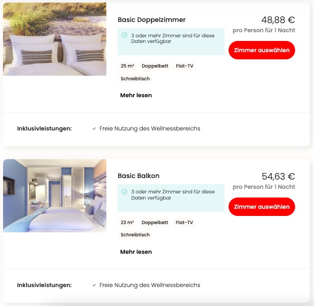 Ostsee Urlaubsdeal: Strandhotel ab 49€ p.P. (DZ) inkl. Nutzung des Wellnessbereichs