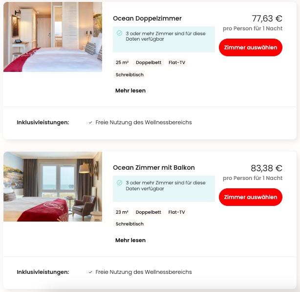 Ostsee Urlaubsdeal: Strandhotel ab 49€ p.P. (DZ) inkl. Nutzung des Wellnessbereichs