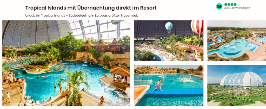 Tropical Islands im Zelt: 2 Tage im Zelt inkl Frühstück & Eintritt für 69€ p.P. (oder 69€ als Gutschein)