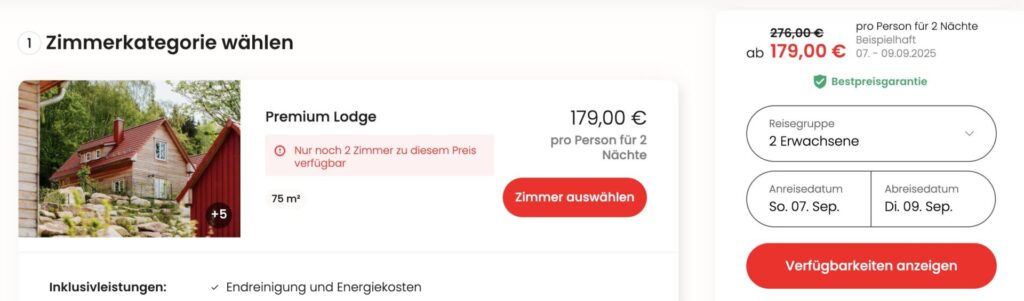 Wellness in Norddeutschland: 3 Tage in einer 4* Lodge im Harz mit privater Sauna ab 65€ p.P. bei 4 Leuten (ausverkauft)