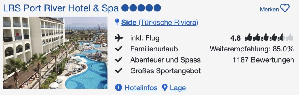 All Inclusive Türkei Urlaub