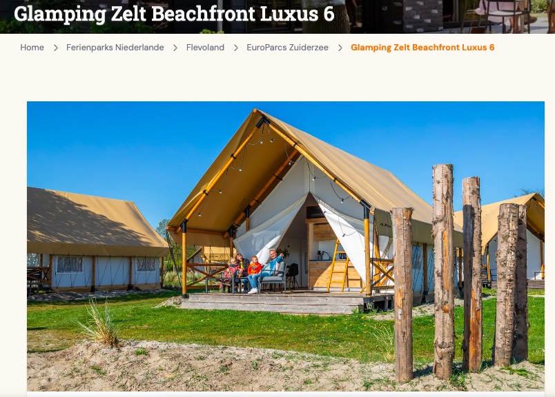 Glamping in den Niederlanden: 4 Tage im Ferienhaus am Wasser ab 87€ p.P. (bei 4 Leuten)