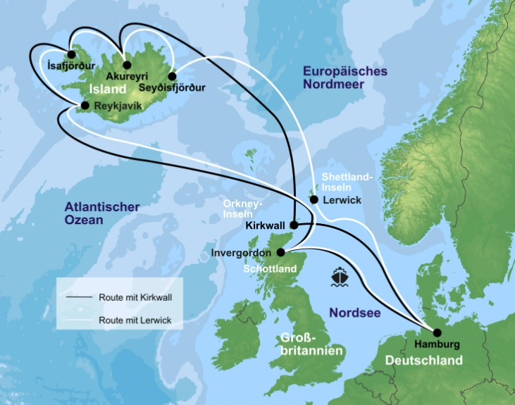 Kreuzfahrt Aktion: 12 Tage Island & Schottland mit Vollpension und All Inclusive Getränke Paket ab 1.599€ p.P.