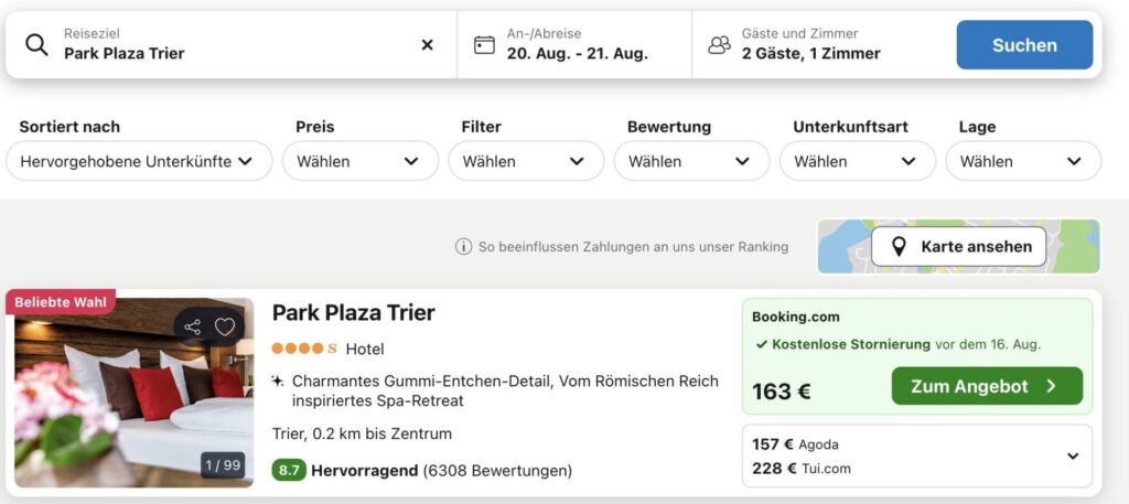 Kurztrip nach Trier – 4* Hotel mit Frühstück & Wellness für 108€ p.P.