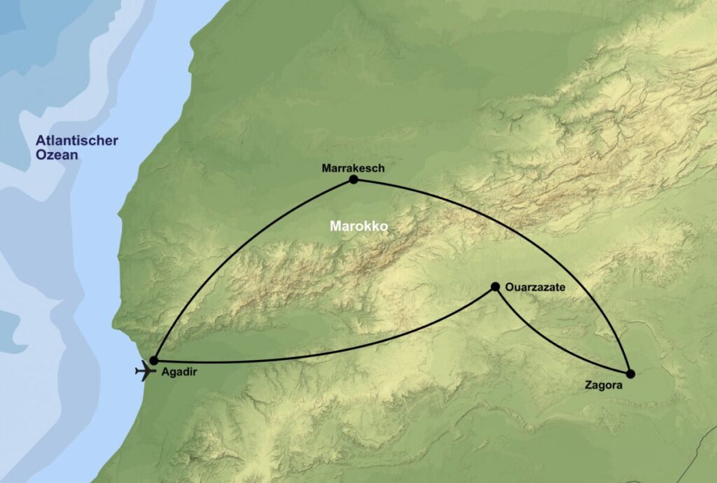 Marokko Rundreise – 6 Tage Marrakesch + Sahara Wüste mit Flügen, Hotels & Extras ab 499€ p.P.