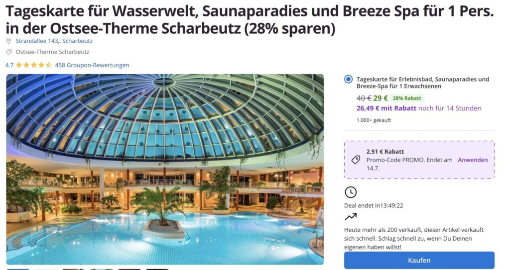Ostsee Kurztrip: 6 Tage im strandnahen Reetdachhaus ab 154€ p.P. bei 6 Leuten