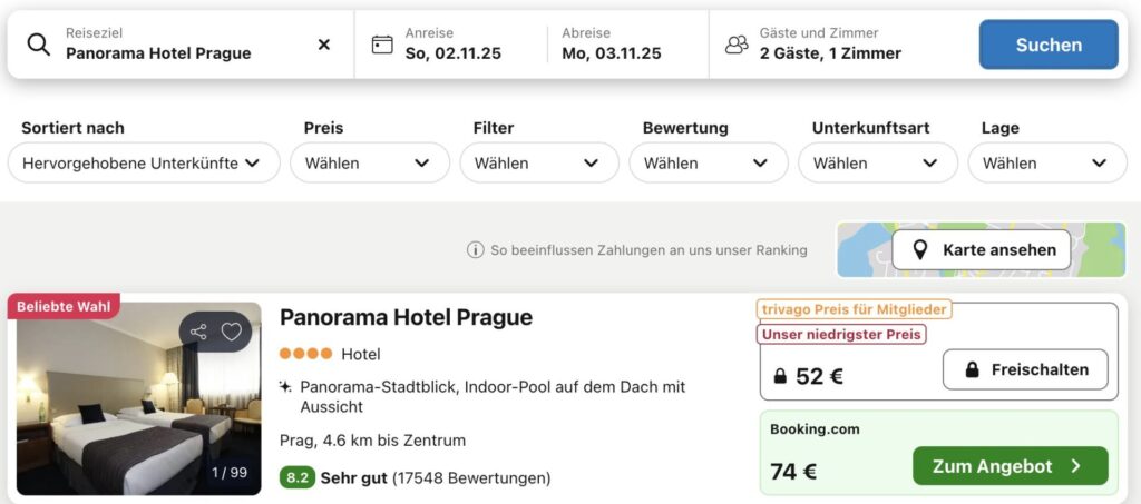 Prag Reise – 1 Nacht im 4* Hotel + Frühstück & Spa ab 35€ p.P.