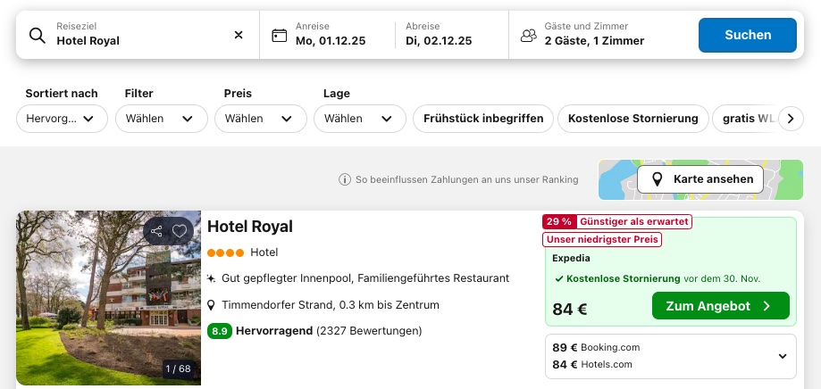 Schleswig Holstein Urlaub: 4* Hotel inkl. Frühstück ab 39,50€ p.P. (DZ)