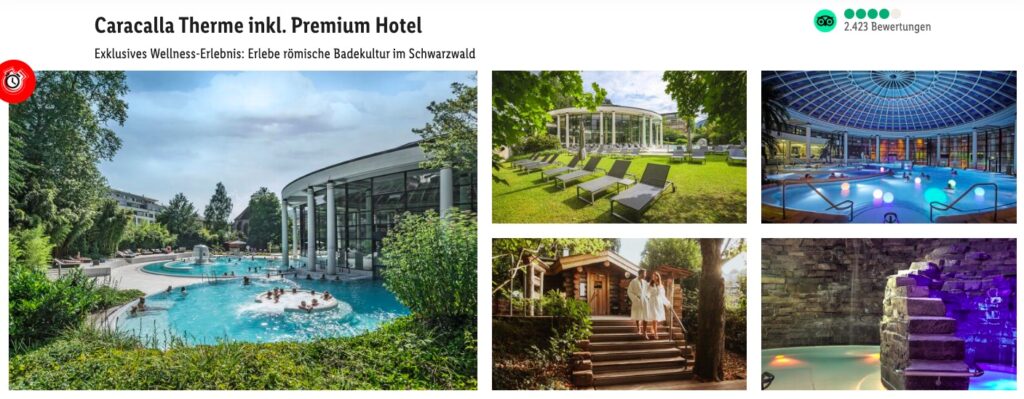 Schwarzwald Wellness: Eintritt in die Caracalla Therme mit Übernachtung und Frühstück ab 69€ p.P.