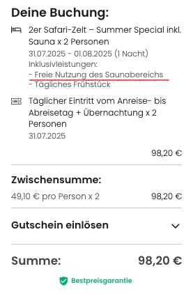 Tropical Islands im Zelt: Übernachtung, Frühstück & Eintritt an beiden Tagen für 69€ p.P. bei 2 Leuten (auch als Gutschein)