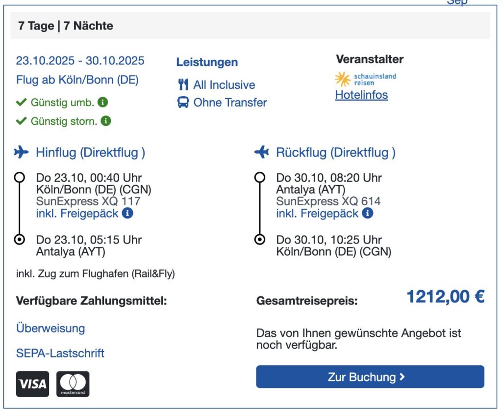 Türkei All Inclusive Reise: 10 Tage im 5* Hotel mit Flug & Transfer ab 631€ p.P. (DZ)