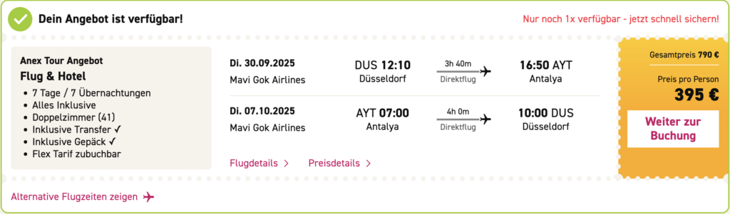 Türkei All Inclusive Urlaub: 1 Woche im strandnahen 5* Hotel inkl. Flügen ab 634€ p.P.