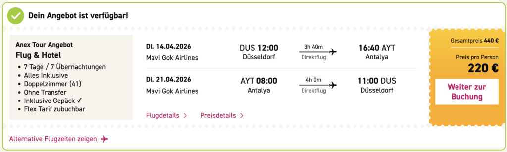 Türkei All Inclusive Urlaub: 1 Woche inkl. Flügen ab 395€ p.P.