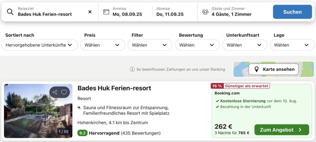 Urlaub an der Ostsee: 4 Tage im Apartment ab 105€ p.P. (bei 4 Leuten, ab 179€ bei 2 Leuten)