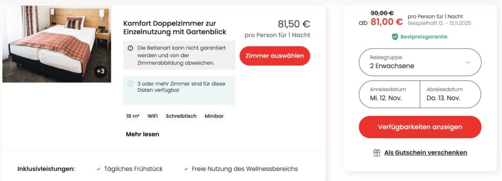 Urlaub im Allgäu: 4* Hotel mit Frühstück & Wellness ab 76€ p.P.