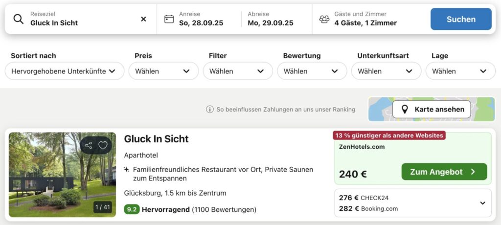 Wellnessurlaub an der Ostsee: 4 Tage in einer luxuriösen Ferienwohnung ab 118€ p.P. (bei 4 Personen)