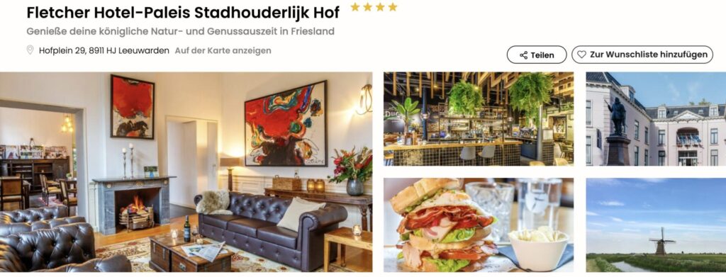 Auszeit im Fletcher Hotel: Übernachtung & Frühstück ab 30€ p.P. / über 100 Hotels in den Niederlanden und Deutschland