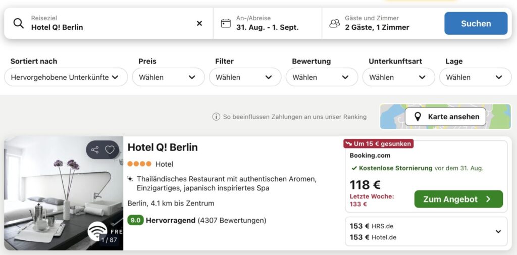 Berlin Städtereise – 3 Tage im top bewerteten Hotel + Frühstück ab 99€ p.P. (DZ)