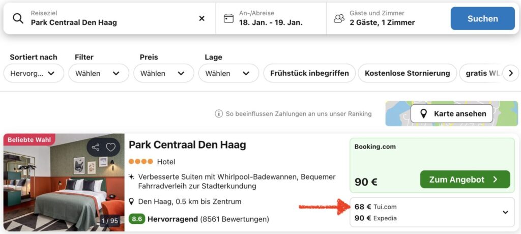 Den Haag Kurztrip: 4* Hotel in zentraler Lage ab 38€ p.P. (DZ)