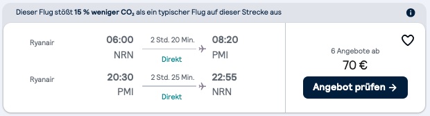 El Arenal Urlaub: 2 Tage mit Unterkunft und Flug ab 108€ p.P. (DZ)