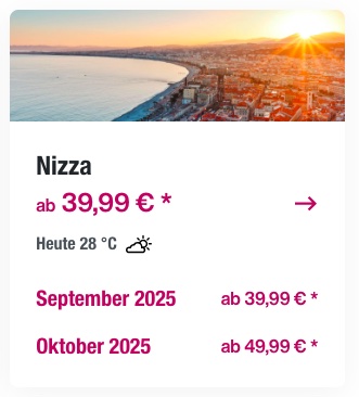 Eurowings Sale: bis zu 16% Rabatt auf viele Flüge