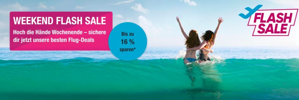 Eurowings Sale: bis zu 16% Rabatt auf viele Flüge