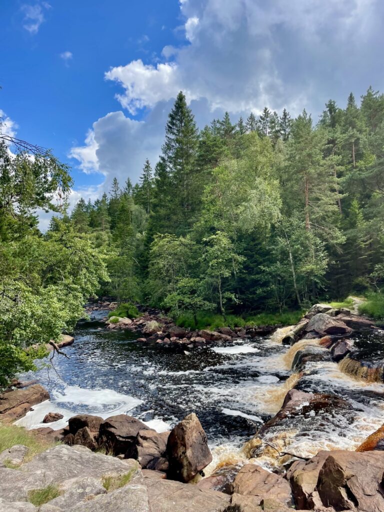 ⁨knäred wasserfall schweden reiseuhu⁩