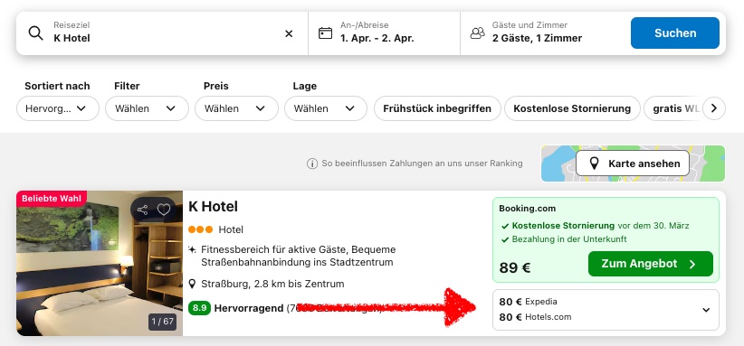 Kurztrip nach Straßburg: top bewertetes 3* Hotel in guter Lage ab 40€ p.P. (DZ)