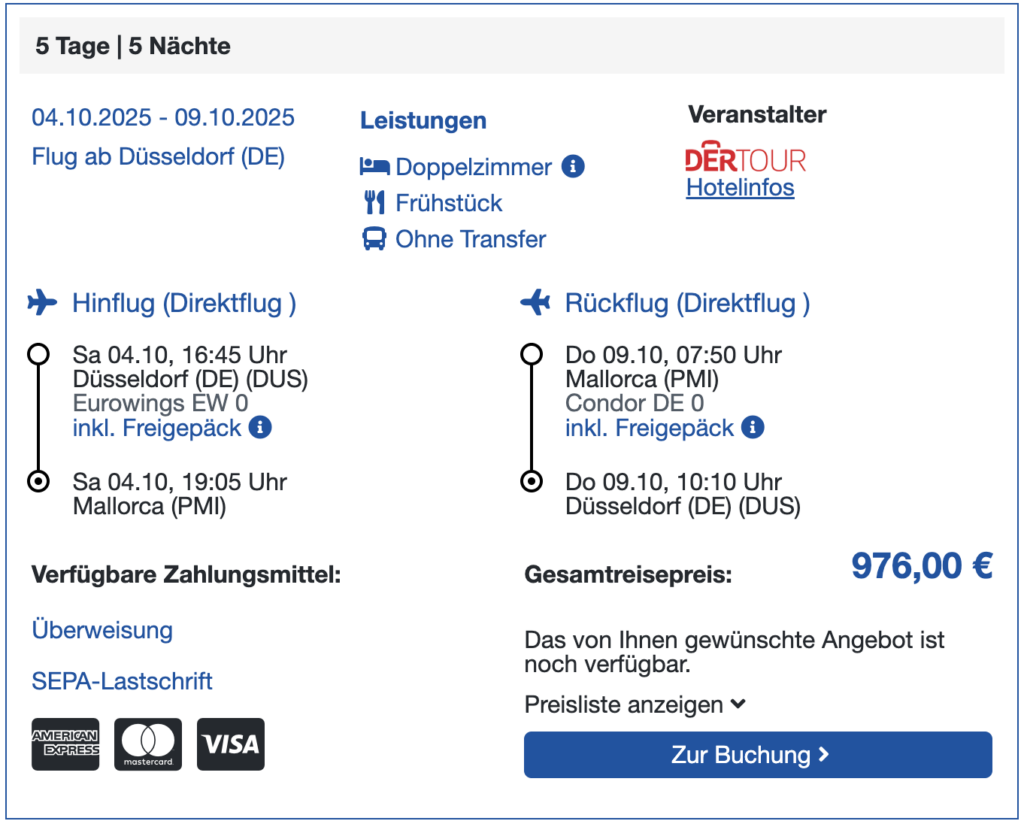 Mallorca Partytrip – 4 Tage im zentralen 3* Hotel inkl. Frühstück & Flug ab 468€ p.P. (im Juni/Juli)